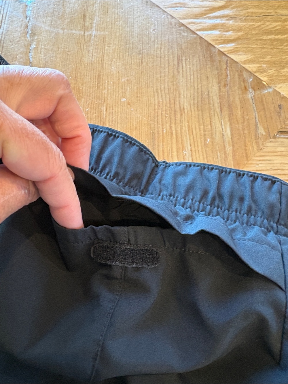 Nike Black Athletic Shorts with White Swoosh - Picture 6 of 6